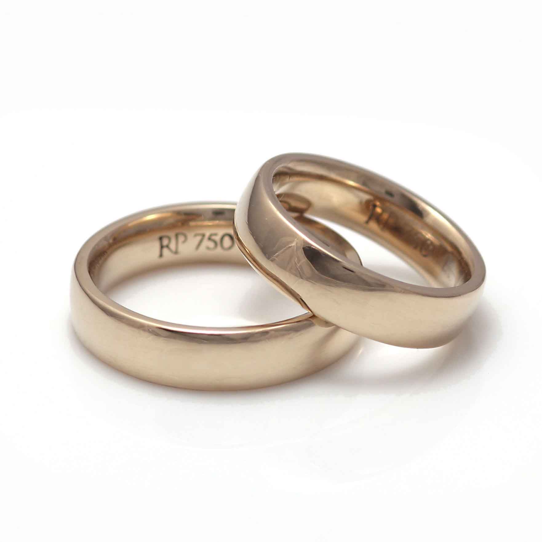 Aliança Casamento Abaulada 5mm Cravejada Ouro 18k - Monterrey Joias e  Alianças